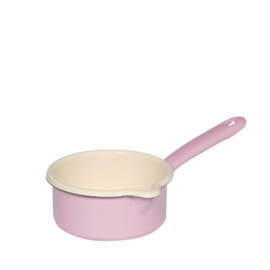 Steelpan laag met schenktuit - roze - 12 cm - 0,5 liter