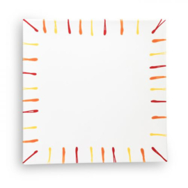 Onderbord of gebakschaal - Geflammt - Landlust - 31 x 31 cm