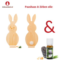 Paashaas van Zirben hout & Zirben olie