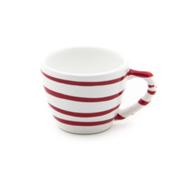 Espressokopje - Geflammt - rood - 0,06 liter