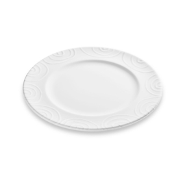 Dinerbord - Geflammt - wit - 27 cm