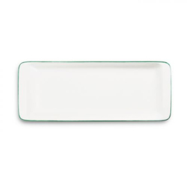 Stollenschaal - Rand - groen - 42x16cm