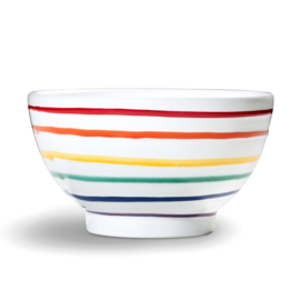 Mueslischaal groot - Geflammt - Regenbogen - 14 cm