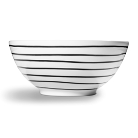 Kom - Geflammt - zwart  - 23 cm