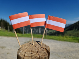 Prikker Oostenrijkse vlag- 50 stuks