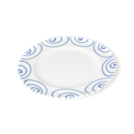 Dessertbord - Geflammt - blauw - 22 cm
