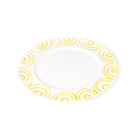 Dinerbord - Geflammt - geel - 29 cm
