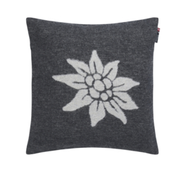 Edelweiss kussenhoes - antraciet 40 x 40 cm