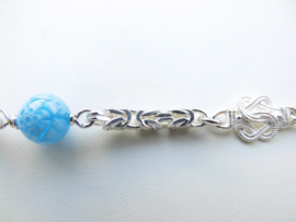 Zilveren allakondre bracelet. (medium size)