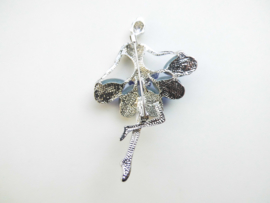 Broche ballerina blauw.