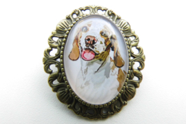 Broche nostalgie hond 10