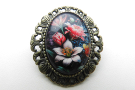 Broche nostalgie bloem 3