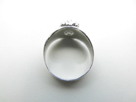 Zilveren indiaan piet-piet ring.