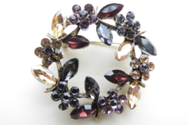 Broche bloemen cirkel