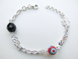 Zilveren allakondre bracelet. (medium size)