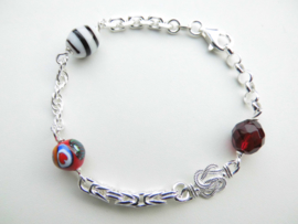 Zilveren allakondre bracelet. (medium size)