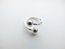 Zilveren boei ring 2