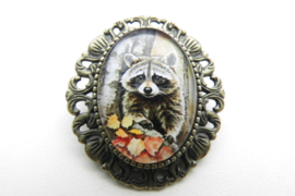 Broche nostalgie wasbeer