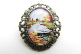 Broche nostalgie zwaan