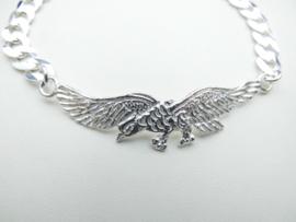 Zilveren adelaar bracelet.