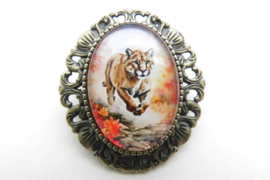 Broche nostalgie tijger