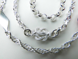 Zilveren allakondre ketting (58 cm)