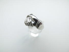 Zilveren vriendschap ring. ( klein )
