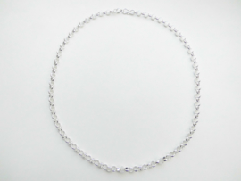 Zilveren lontai ketting (60 cm) (dik)