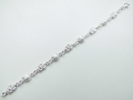 Zilveren indiaan piet-piet bracelet.
