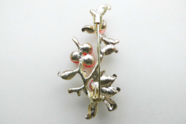 Broche oranje bessen.