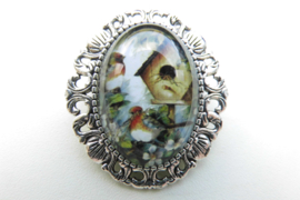 Broche nostalgie vogeltjes 4