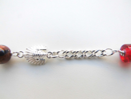 Zilveren allakondre bracelet. (medium size)