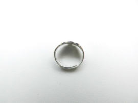 Zilveren baby ring anker 1