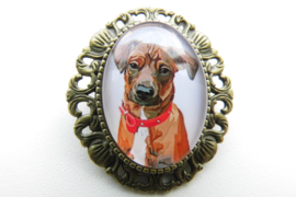 Broche nostalgie hond 7