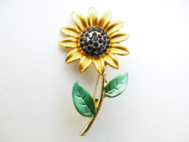 Broche zonnebloem.