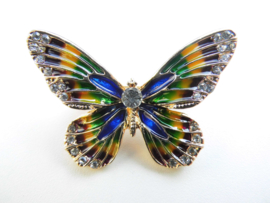 Broche iriserende vlinder