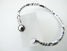 Zilveren boei armband kofoe-bal drakenscheen.