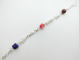 Zilveren allakondre bracelet. (medium size)