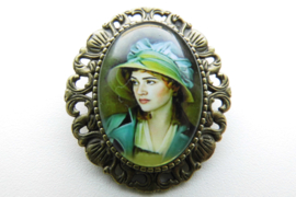 Broche nostalgie dame schoonheid 6