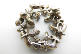 Broche bloemen cirkel