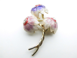 Broche lotus bloem.