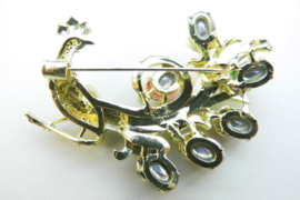 Broche prachtige pauw.