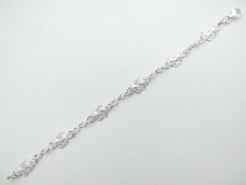 Zilveren mattenklopper-lontai bracelet.