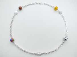 Zilveren allakondre ketting (50 cm)