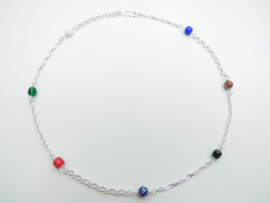 Zilveren kinder ketting "Mammio"