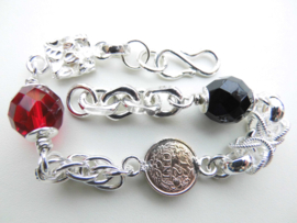 Zilveren allakondre bracelet.