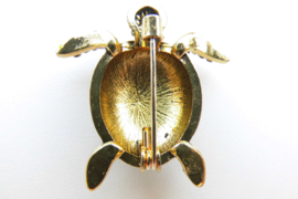 Broche schildpadje.