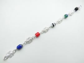 Zilveren allakondre bracelet. (medium size)