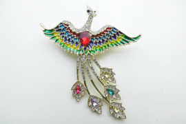 Broche phoenix prachtige staart.