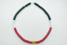 Surinaamse vlag kralen snoer.